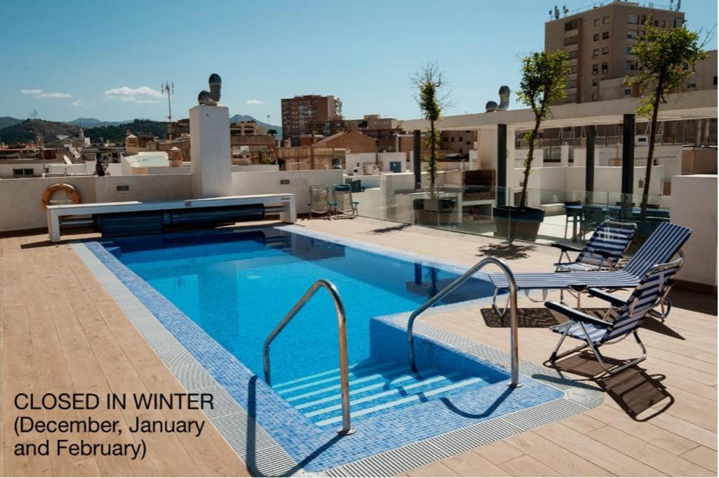 Apartamento Deluxe Con Piscina, Terraza & Parking Málaga Kültér fotó